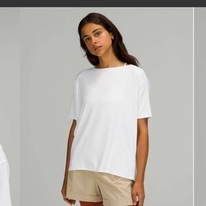 Lululemon Back in Action  Short Sleeve Tee - White *nulu